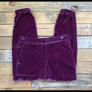 Jcrew velvet pants